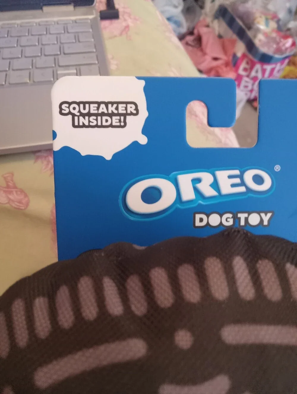 NWOT Oreo Squeaky Dog Toy